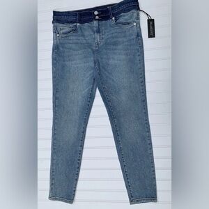 Blank NYC The Great Jones High Rise Skinny Jeans Two Tone Size 28 NEW. 186